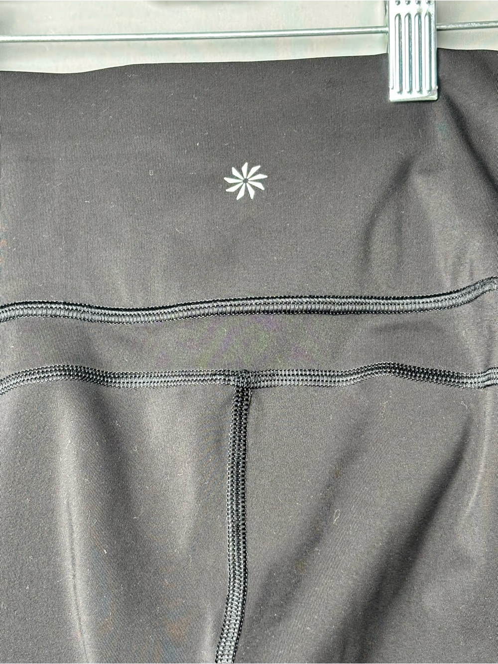 Athleta Ultima Chaturanga Black High Rise Compression Biker Shorts Size M - Picture 8 of 8